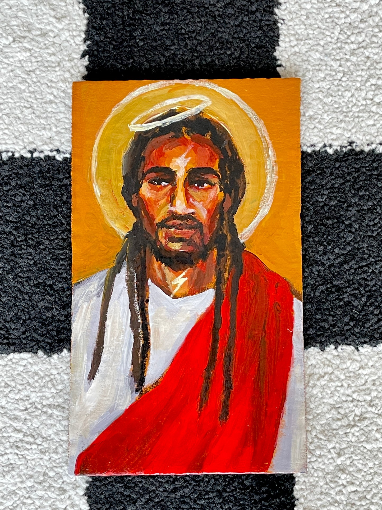 MODERN STYLE BLACK JESUS ICON