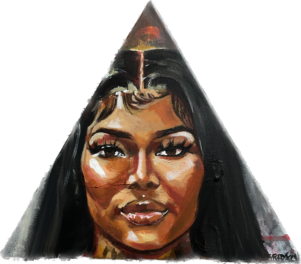 SUMMER WALKER TRIANGLE PAINTING