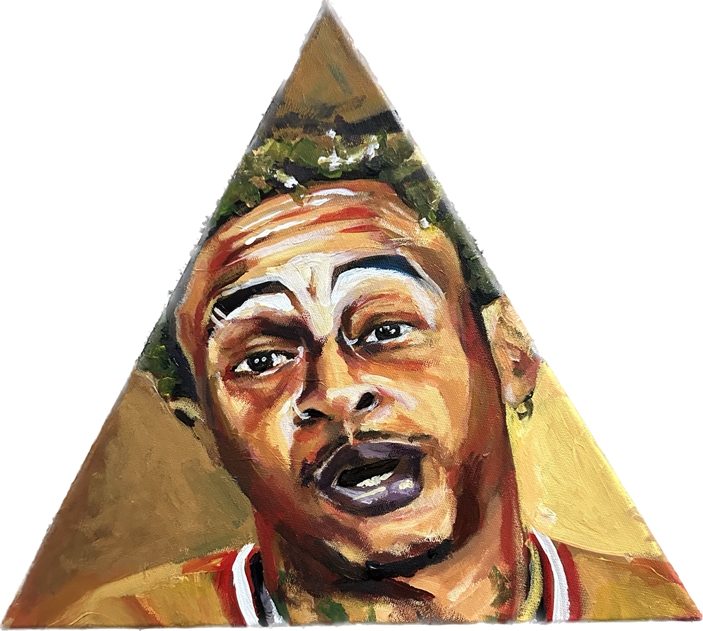 ORLANDO BROWN TRIANGLE PAINTING