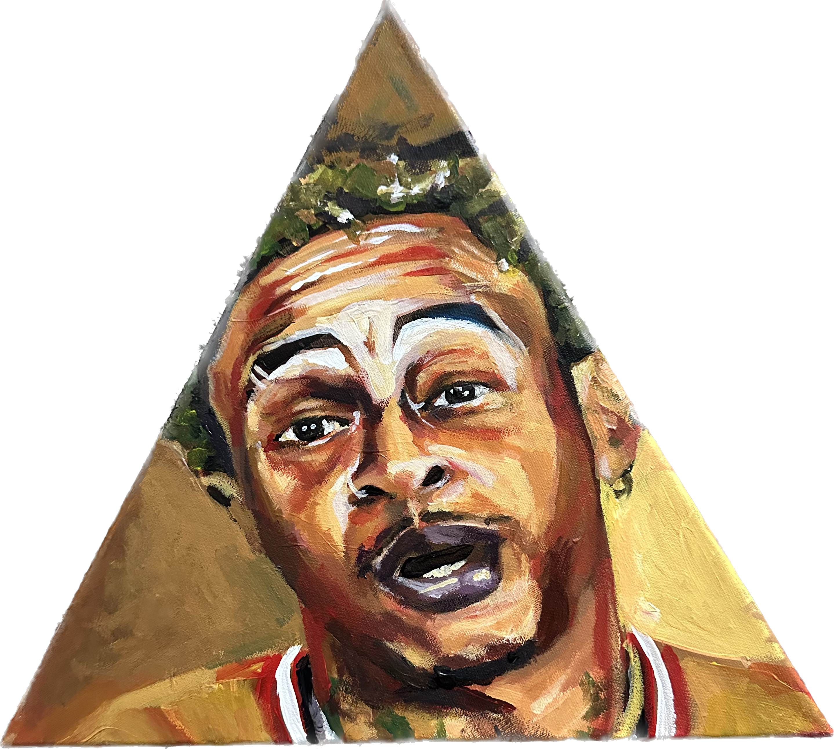 ORLANDO BROWN TRIANGLE PAINTING