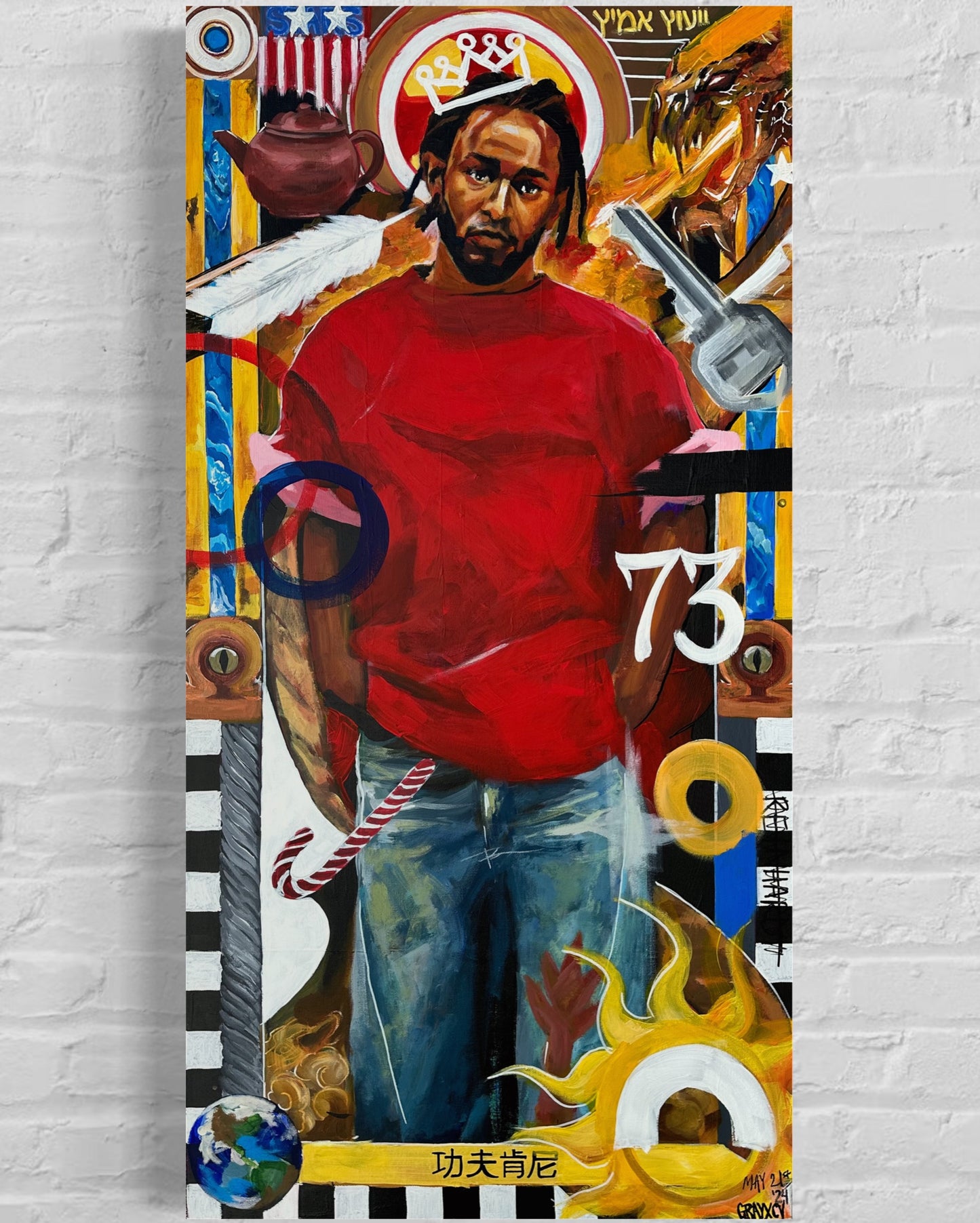 KUNG FU KENNY PAINTING (3/3 KING KENDRICK)