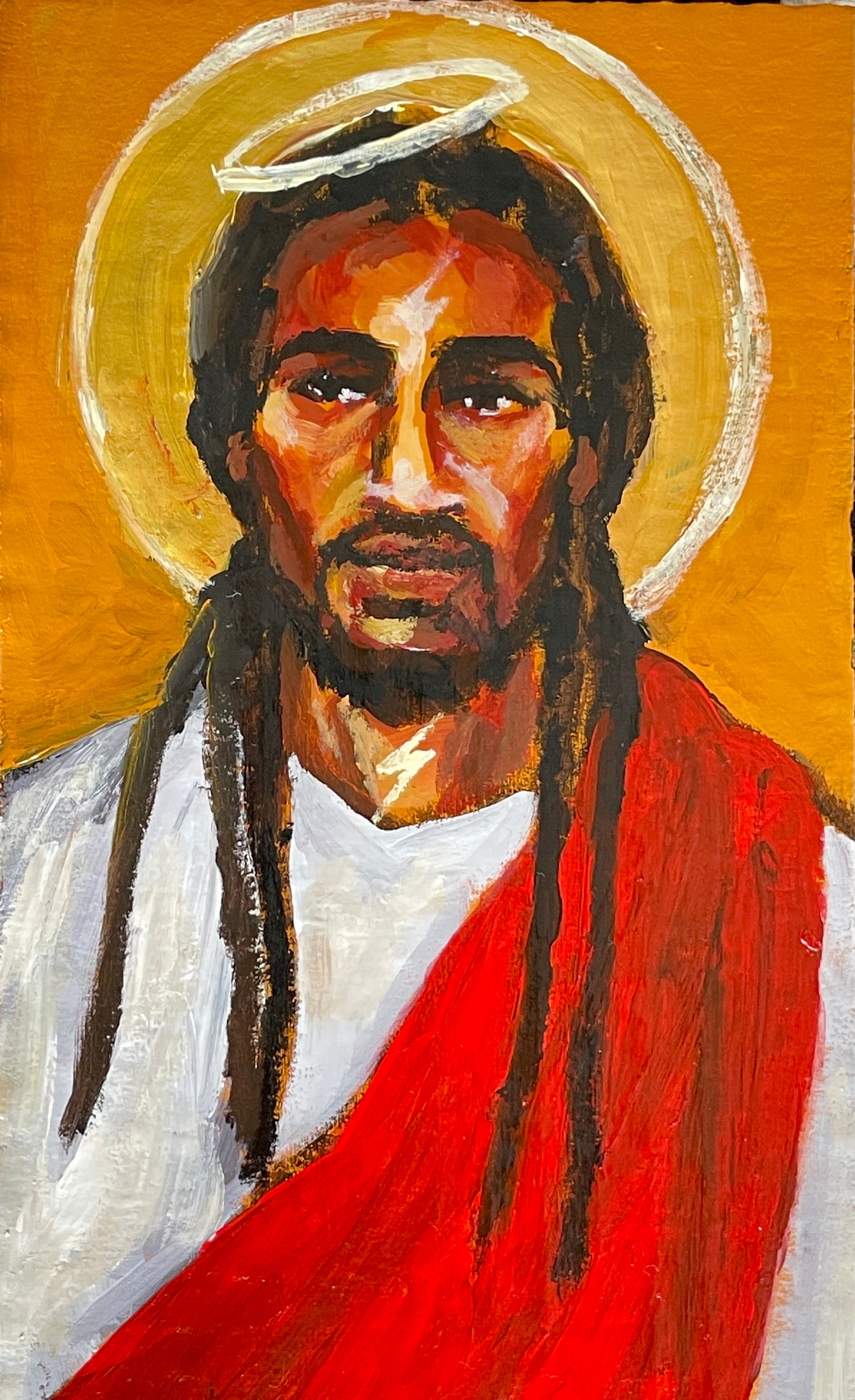 MODERN STYLE BLACK JESUS ICON