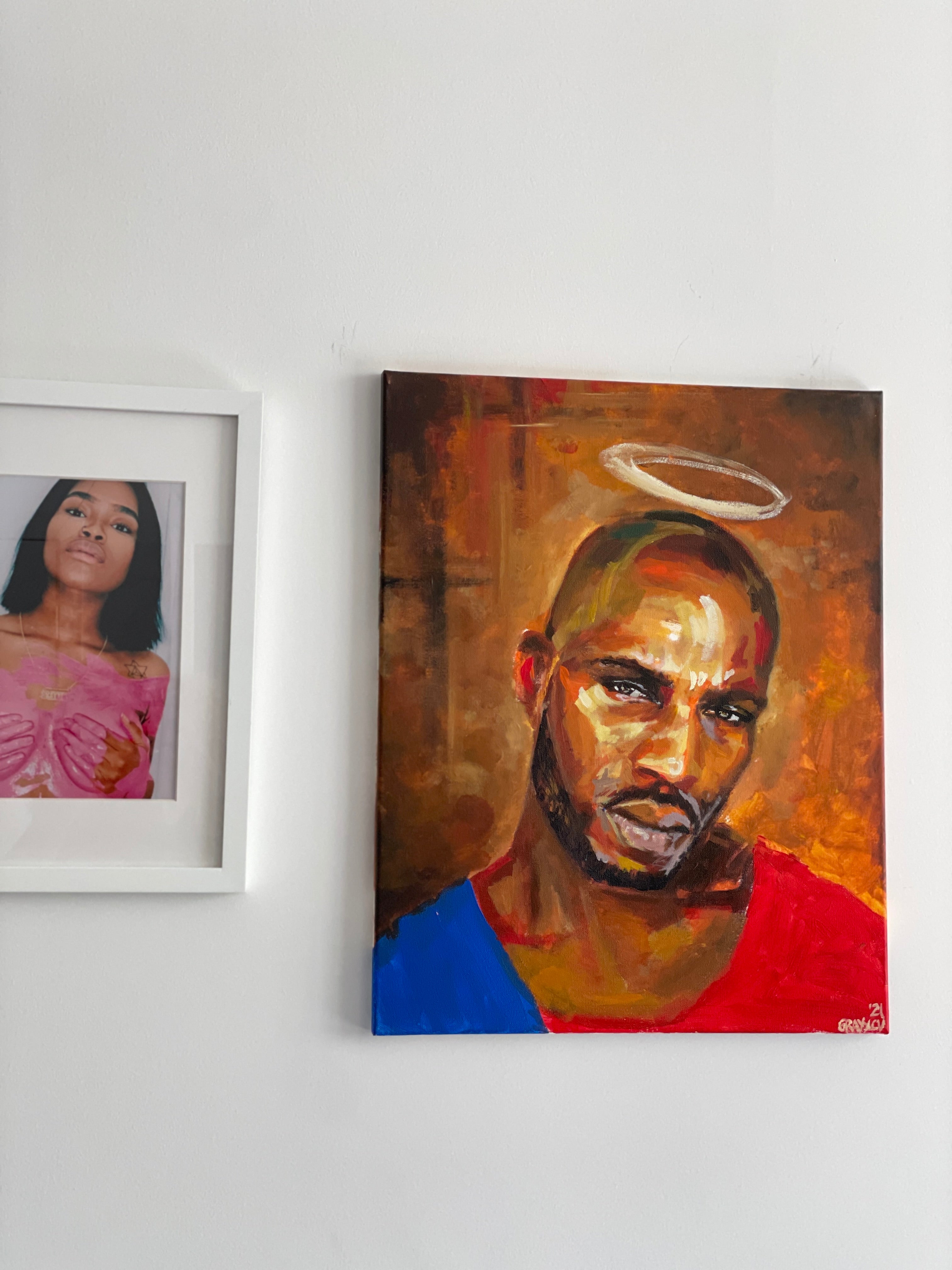 "FALLEN ANGEL" PAINTING